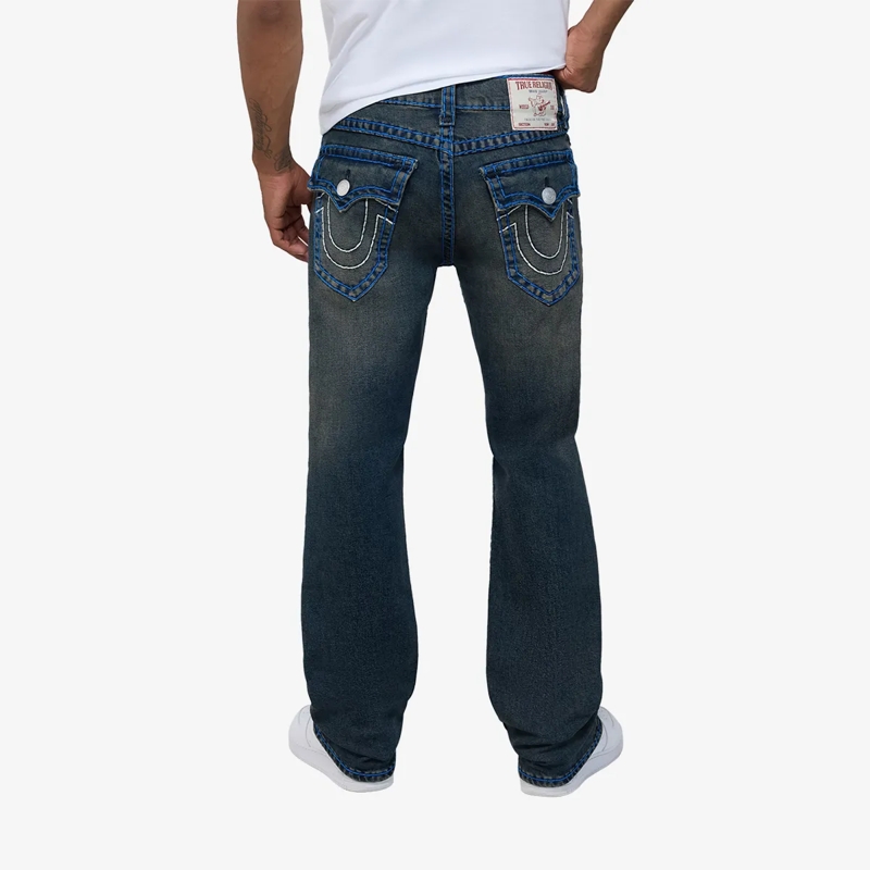 True Religion Straight-Leg-Jeans Jeans RICKY- Modell: Ricky- Klapptasche- Farbi schwarz(Image 4)