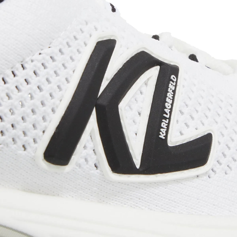 Karl Lagerfeld Low-Top-Sneaker Orion Sidetrim Knit Lo White Knit Text W/Black(Image 5)