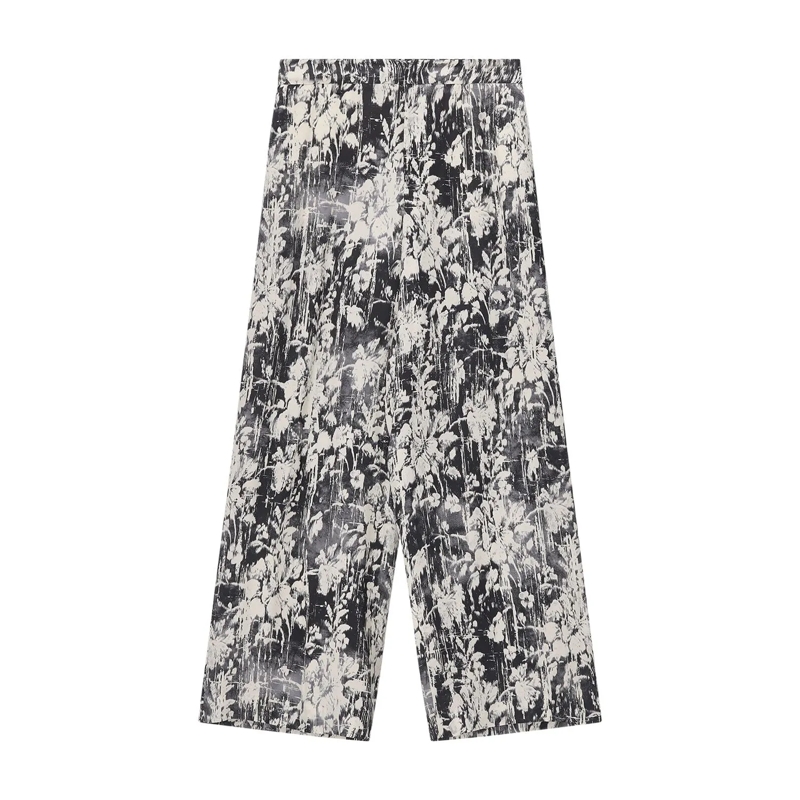 Pt Torino Freizeithose Weite Stoffhose Lorenza aus Satin schwarz