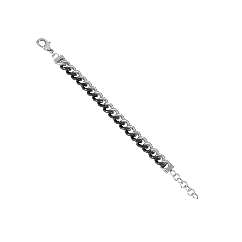 Police Armband Armband Crank- Herrenarmband- Farbe: silber- G silber(Image 2)
