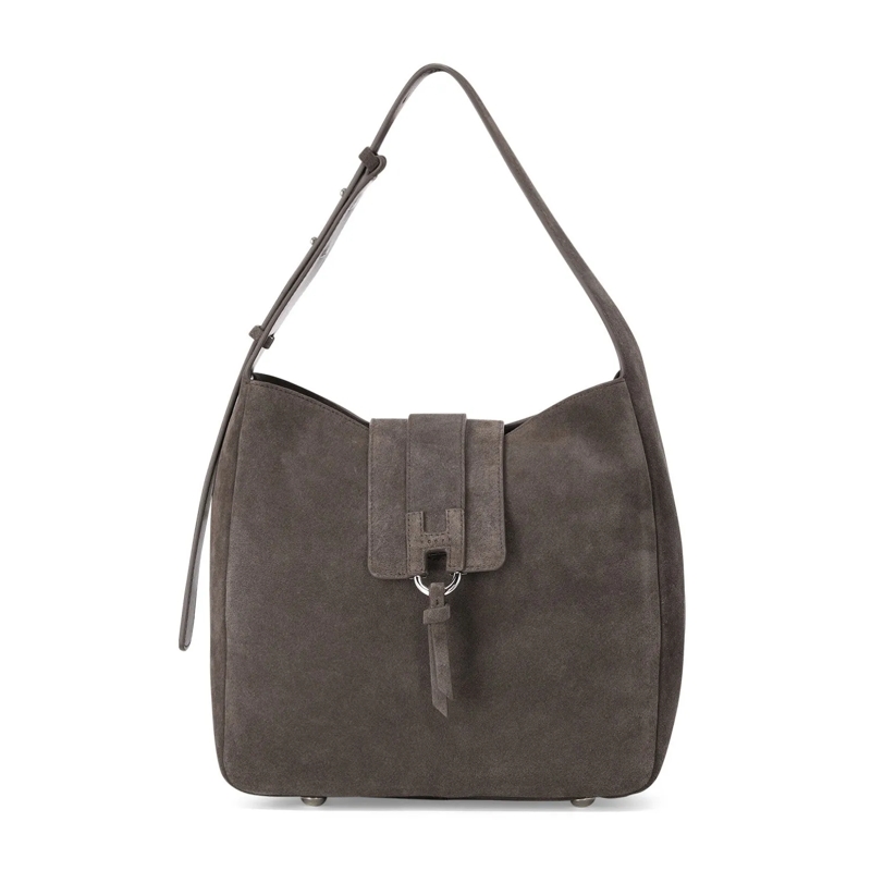 Hogan Sac à bandoulière Hobo-Tasche Trend aus Veloursleder braun