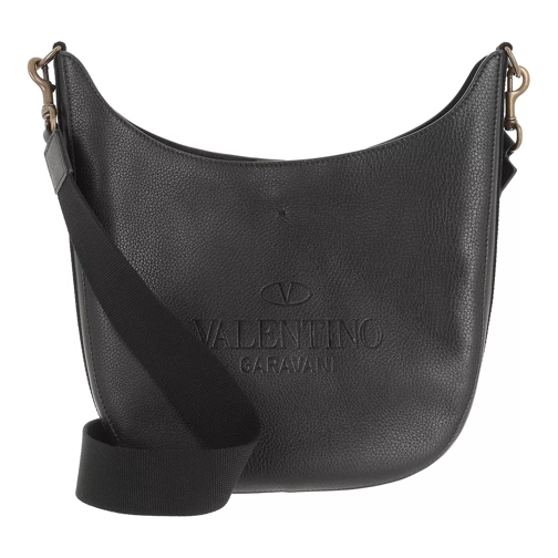 Valentino Garavani Identity Hobo Bag Leather Black Hobo Bag