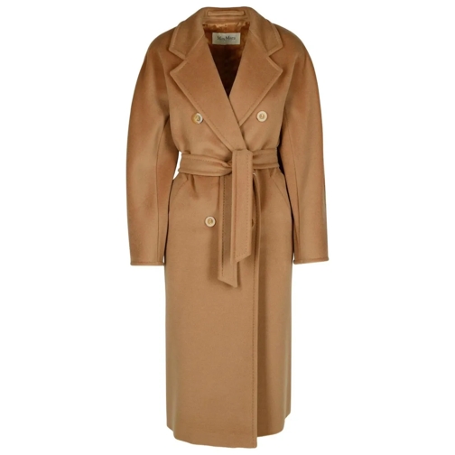 Max Mara Madame' Coat Brown Cappotti in tinca