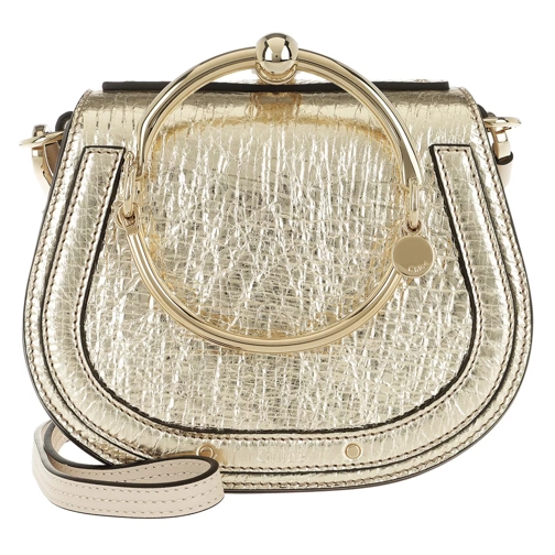 Chloé Small Nile Bracelet Bag Metallic Gold Crossbody Bag
