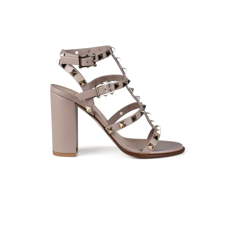 Valentino Garavani Sandalen Powder Pink Rockstud Sandals Pink