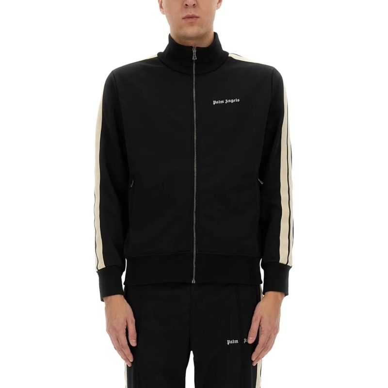Palm Angels  Track Jacket With Zipper Black