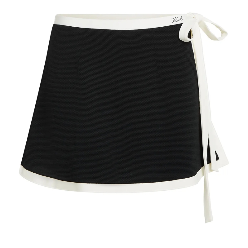 Karl Lagerfeld  K/SIGNATURE MONOCHROMER PAREO weiss