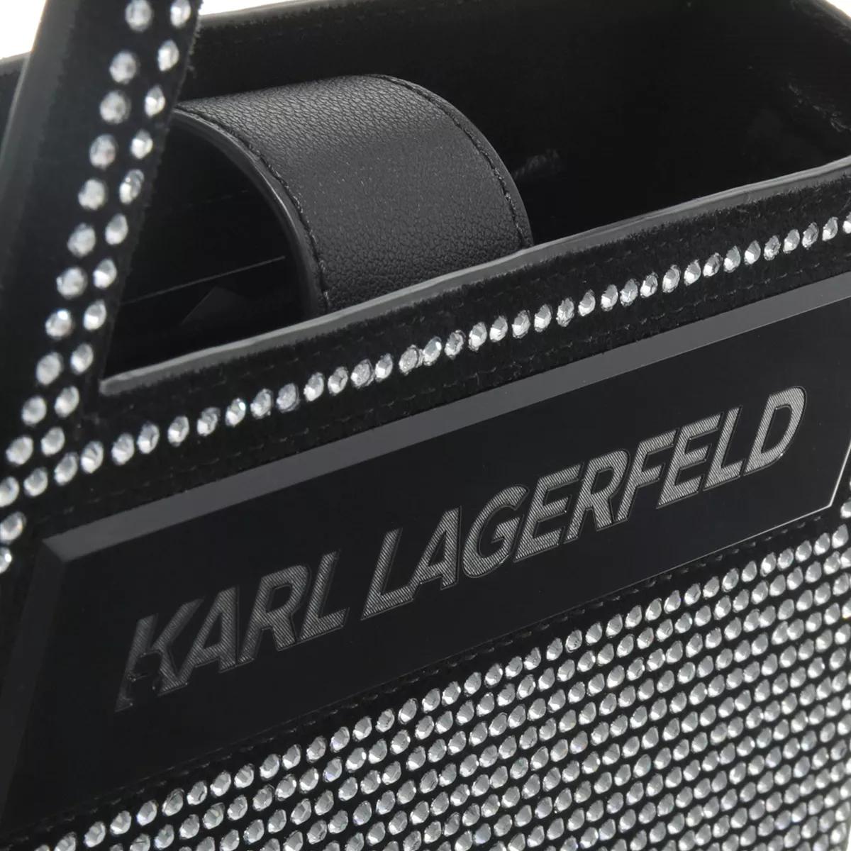 Karl Lagerfeld Satchels Icon K Sp Sm Tophandle Crystal in zwart