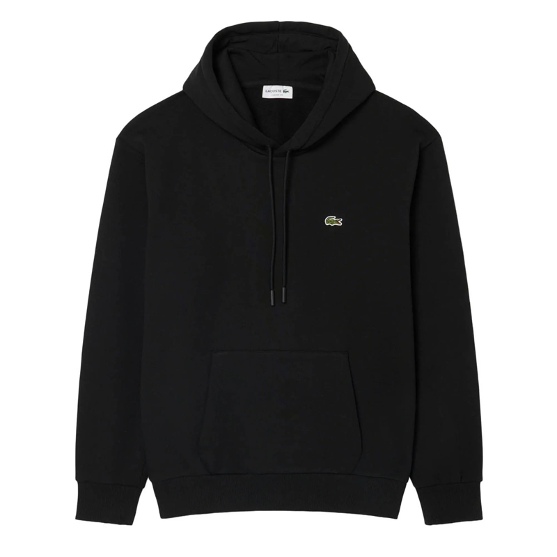 Lacoste  LACOSTE Herren Hoodie. Einfarbiger Basic Hoodie mi schwarz