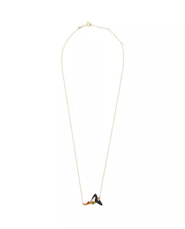 Aliita Halsketten - 9K Gold Yoga Necklace - Gr. unisize - in Gold - für Damen