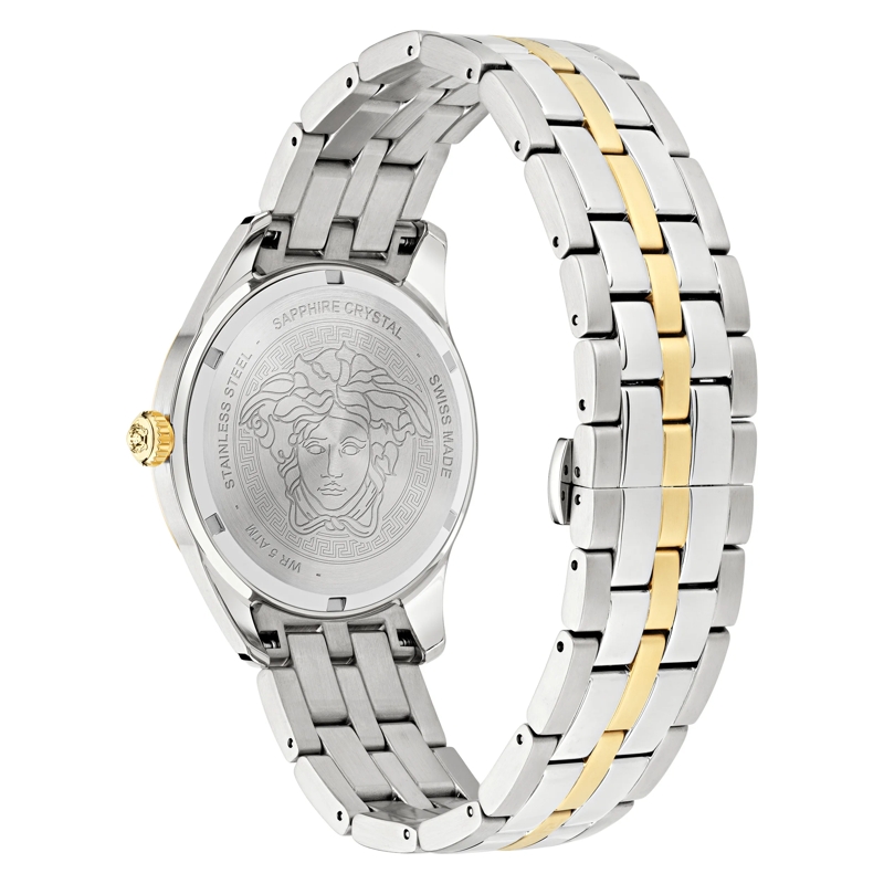 Versace Quarzuhr Quarz Analog Uhr Greca Time Gmt(Wc-7C) gold(Image 2)