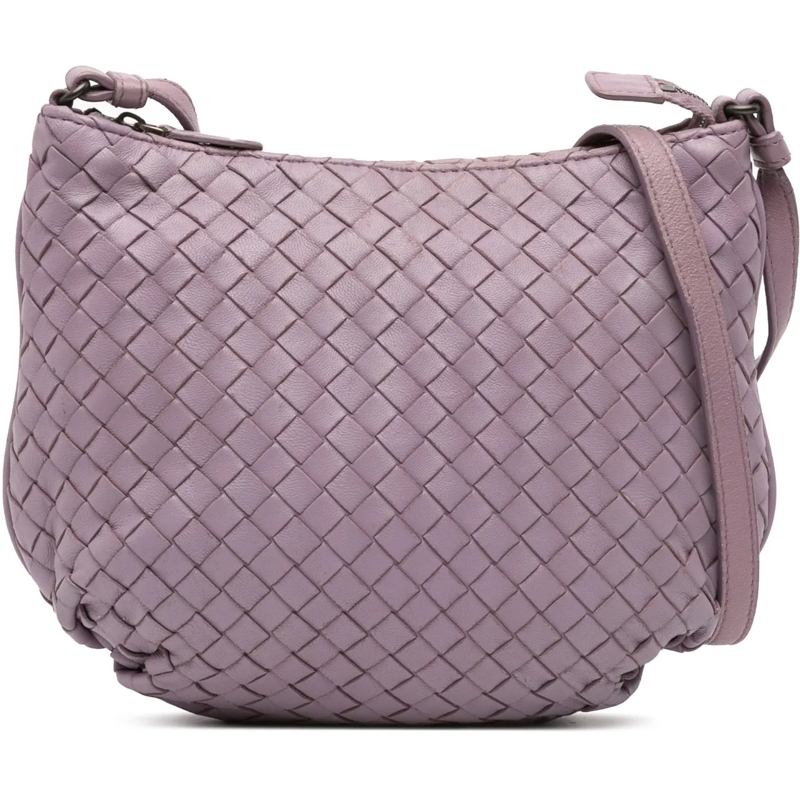 Bottega Veneta Schultertasche Nappa Intrecciato Crossbody lila