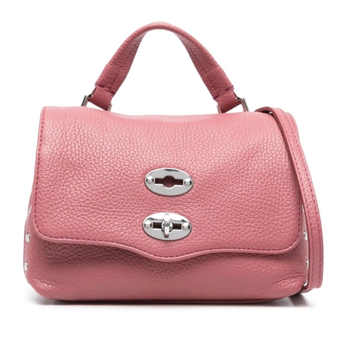 Zanellato Sac à bandoulière Dark Pink Leather Handbag Pink