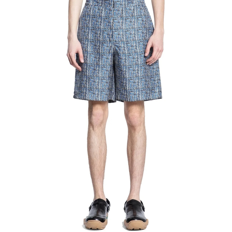 Fendi Shorts Fendi Printed Silk Shorts blau(Image 2)