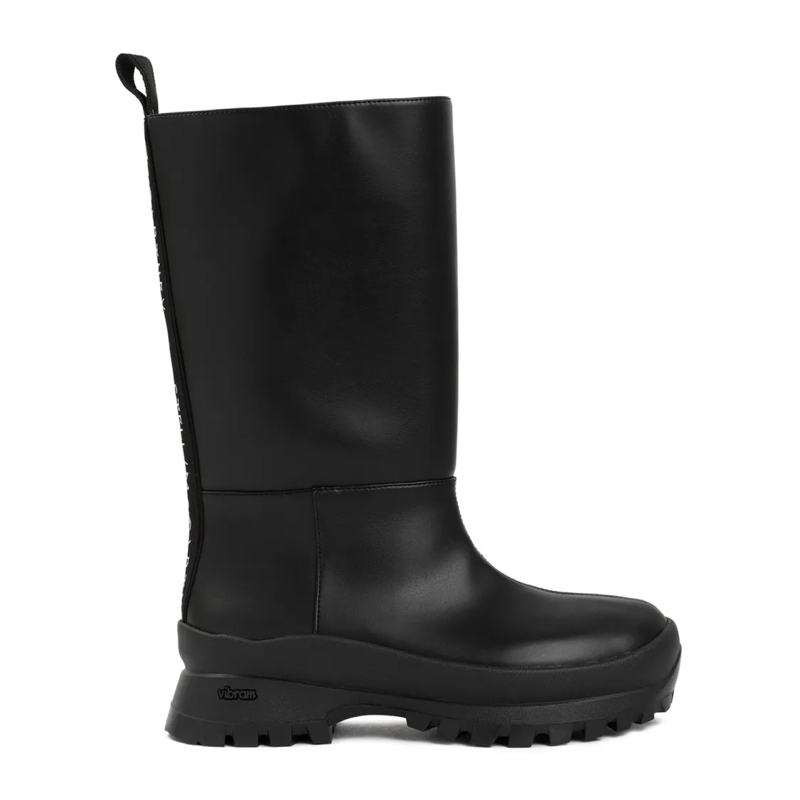 Stella McCartney Bottes Black Alter-Leather Trace Tubo Boots Black