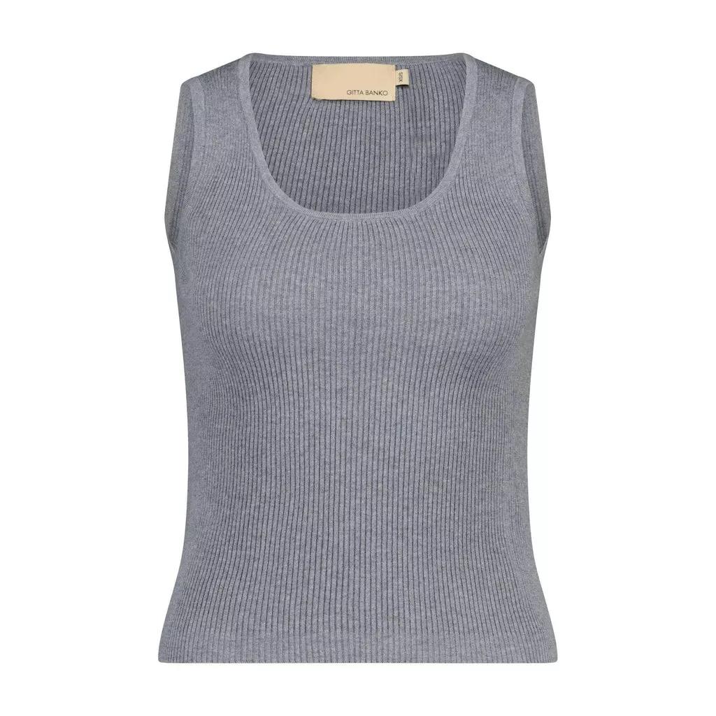 Gitta Banko - Geripptes Top Abigail - Größe XS/S - gray