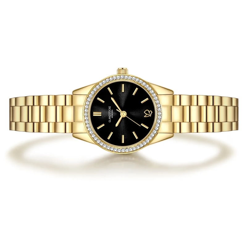 Glanzstücke München Automatikuhr Damen Armbanduhr Edelstahl gold(Image 3)