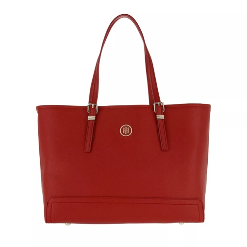 Tommy Hilfiger Honey Medium Tote Tommy Red Fourre-tout