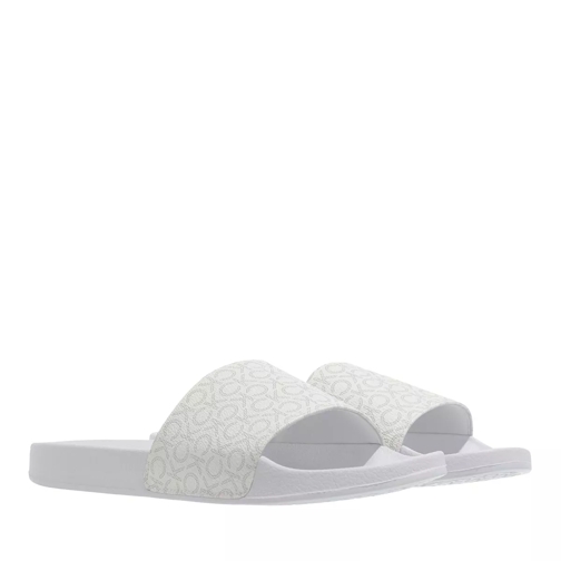 Calvin Klein Pool Slide - Mono White Mono Slip-in skor