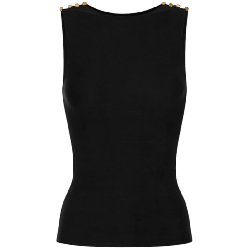 Elisabetta Franchi Top T-Shirts And Polos Black schwarz