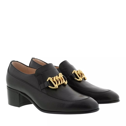 Gucci Horsebit Chain Loafer Leather Black Loafer