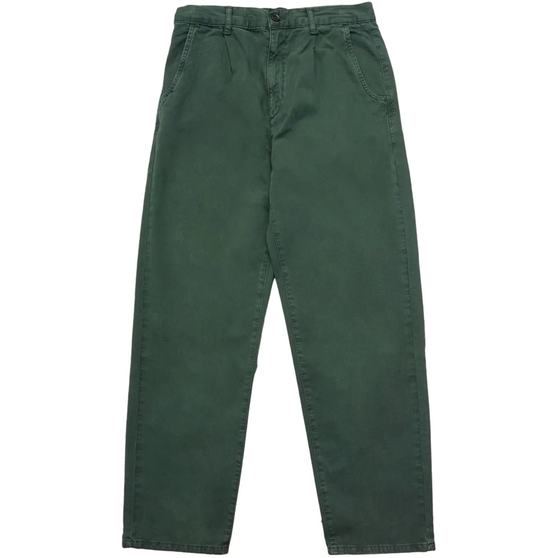 Les Deux Chino Pantalone Romeo Chino Pleated Verde grün