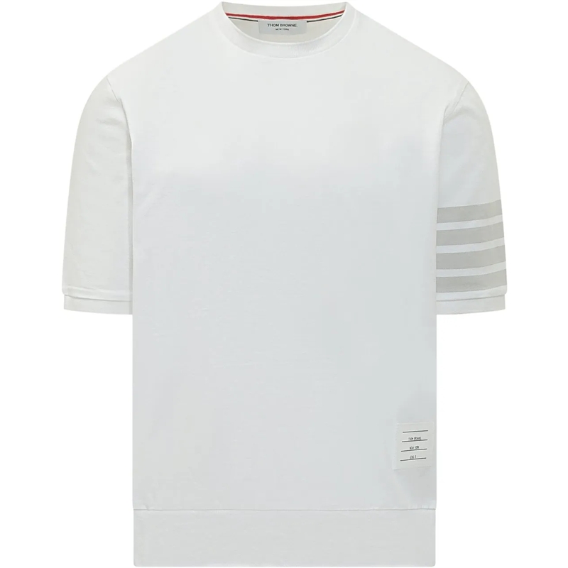 Thom Browne T-shirt T-Shirt Garment Dyed weiß
