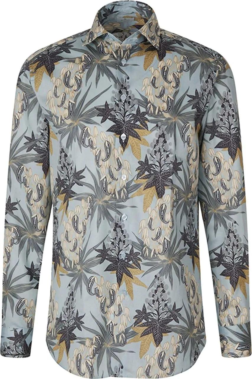 Thumbnail - Etro - Printed Cotton Shirt - Größe 39 - blue