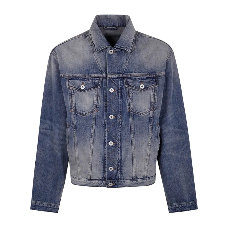 Kenzo Spijkerjasje Indigo Blue Denim Jacket Grey