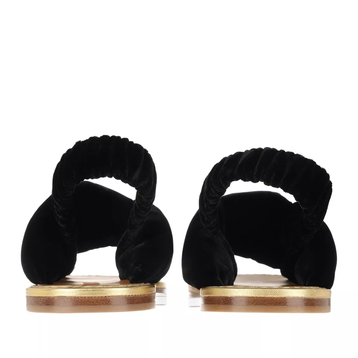 Miu Miu Sandals Leather Black Gold Sandale