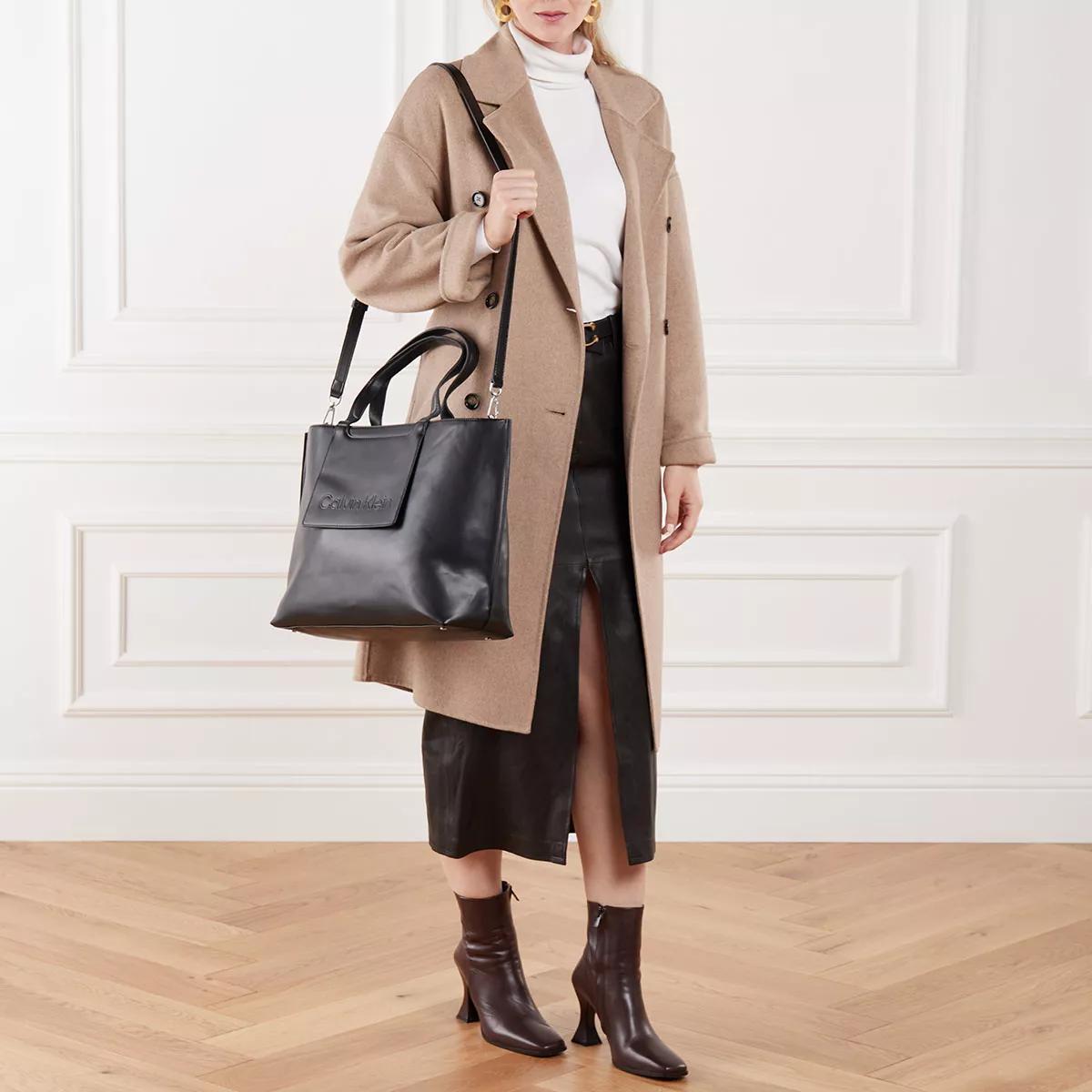 Calvin Klein Dames Shopper Tas Herfst Winter Collectie Black Dames