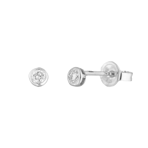 Leaf Earring My First Diamond 18K White Gold Ohrstecker