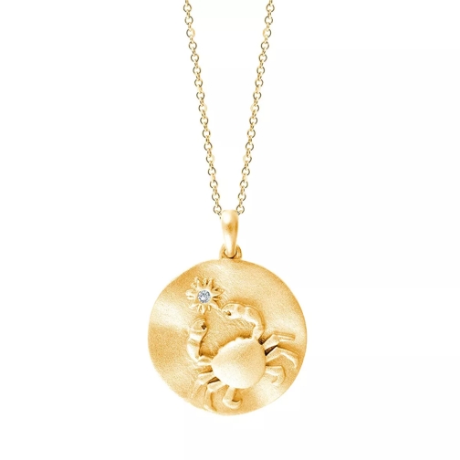 Pukka Berlin Zodiac Pendant - Cancer Yellow Gold Medium Necklace