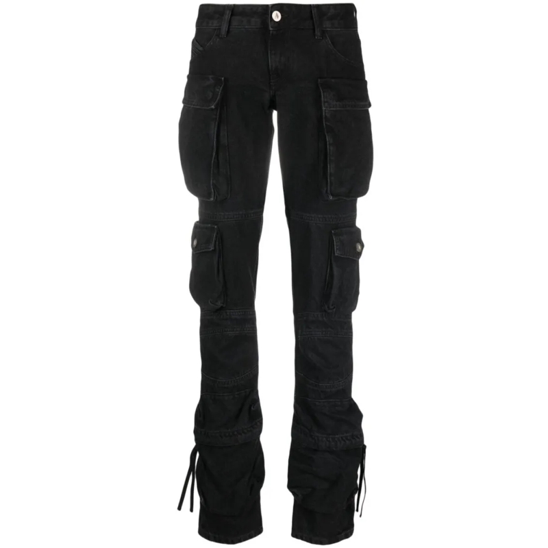 The Attico Jeans essie long pants black schwarz