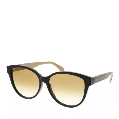 Alexander McQueen AM0303SK-004 57 Sunglass WOMAN ACETATE BLACK Sonnenbrille