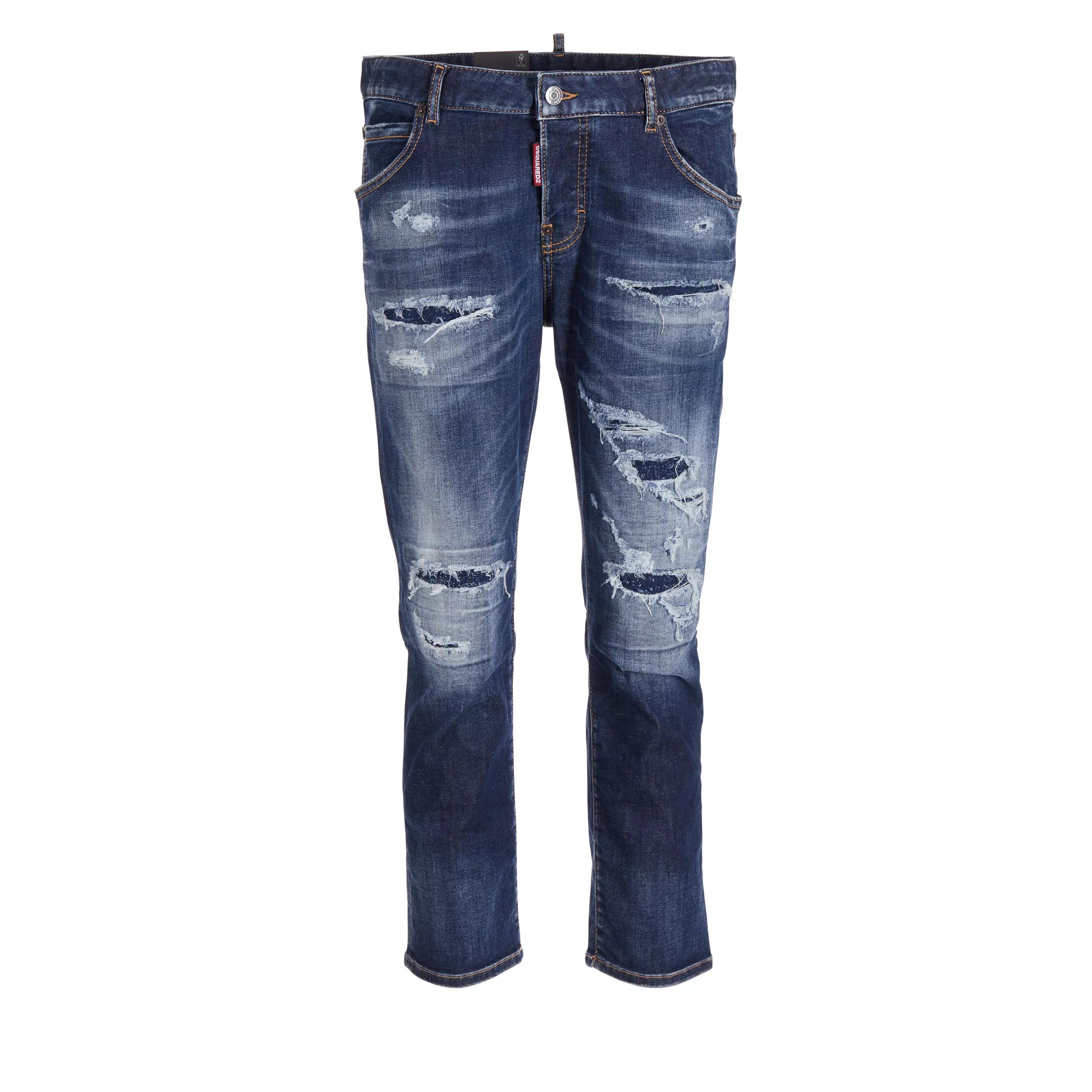 Thumbnail - Dsquared2 - Cool Giorl Cropped Jean - Größe I40 - blau