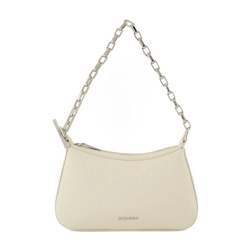 Alexander McQueen Crossbodytas T-Bar Mini Handbag - Leather - Cream Neutrals