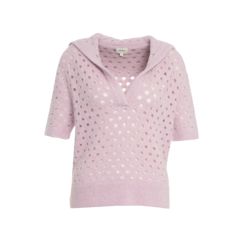HERSKIND Pull Bacon' Openwork Sweater Pink