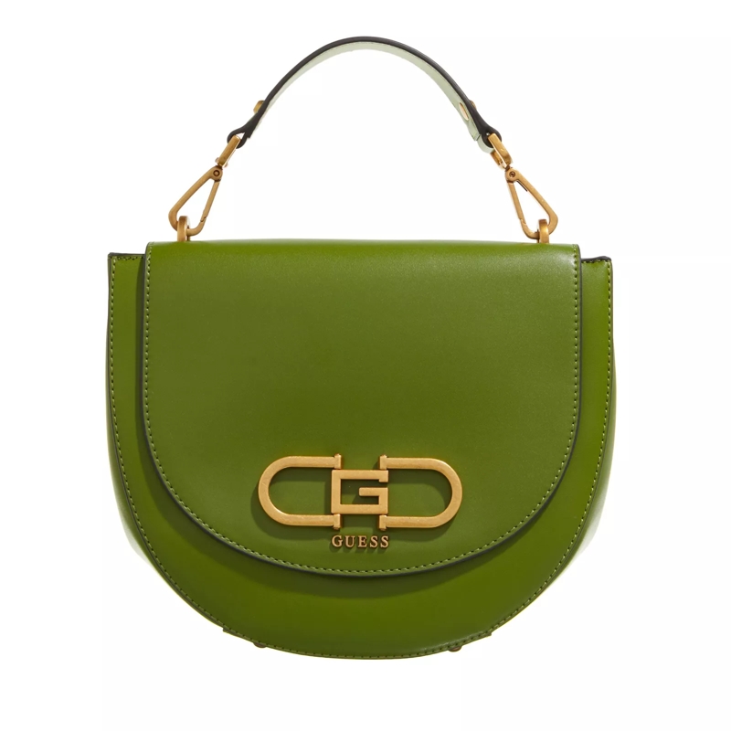Guess Saddle Bag Fleet Flap Saddle Bag Bottle Green