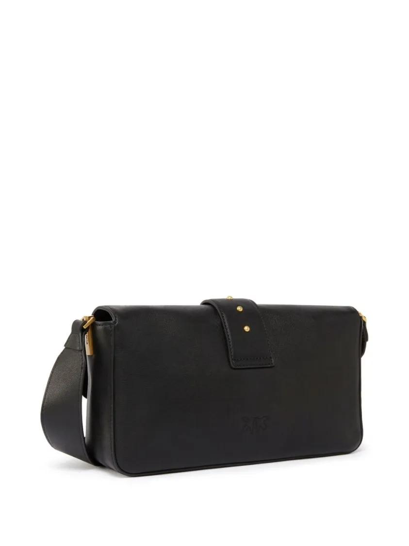 Pinko Hobo bags Black Shoulder Bag in zwart