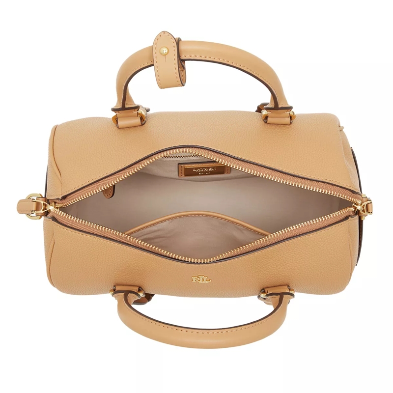 Lauren Ralph Lauren Bowling Bag Kaden Satchel Medium Buff(Image 6)