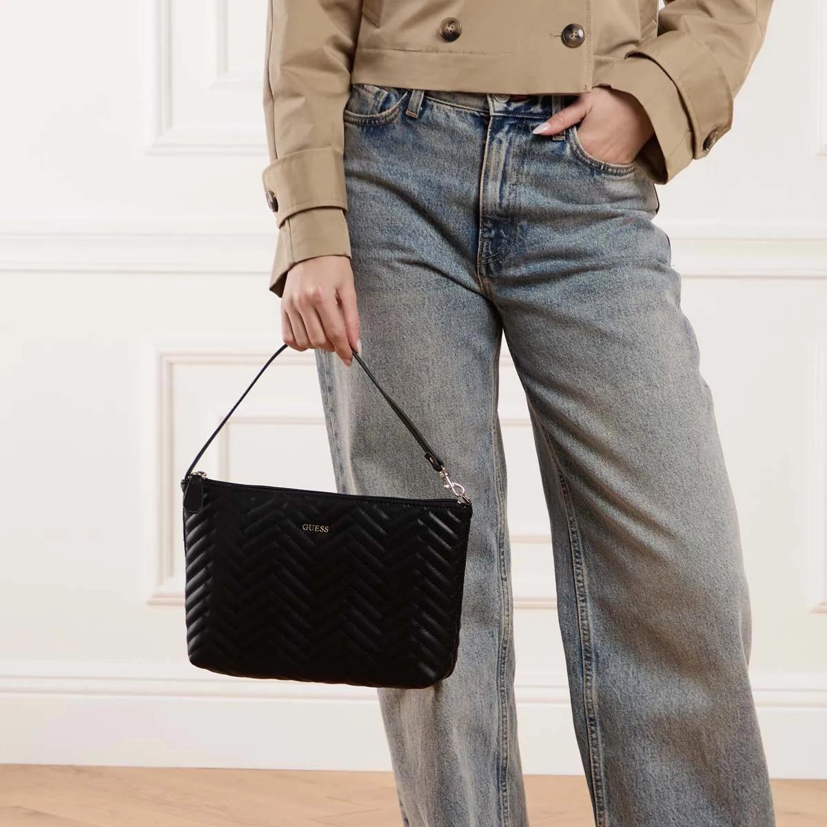 Guess Shoppers Vikky Ii Large 2 In 1 Tote in zwart