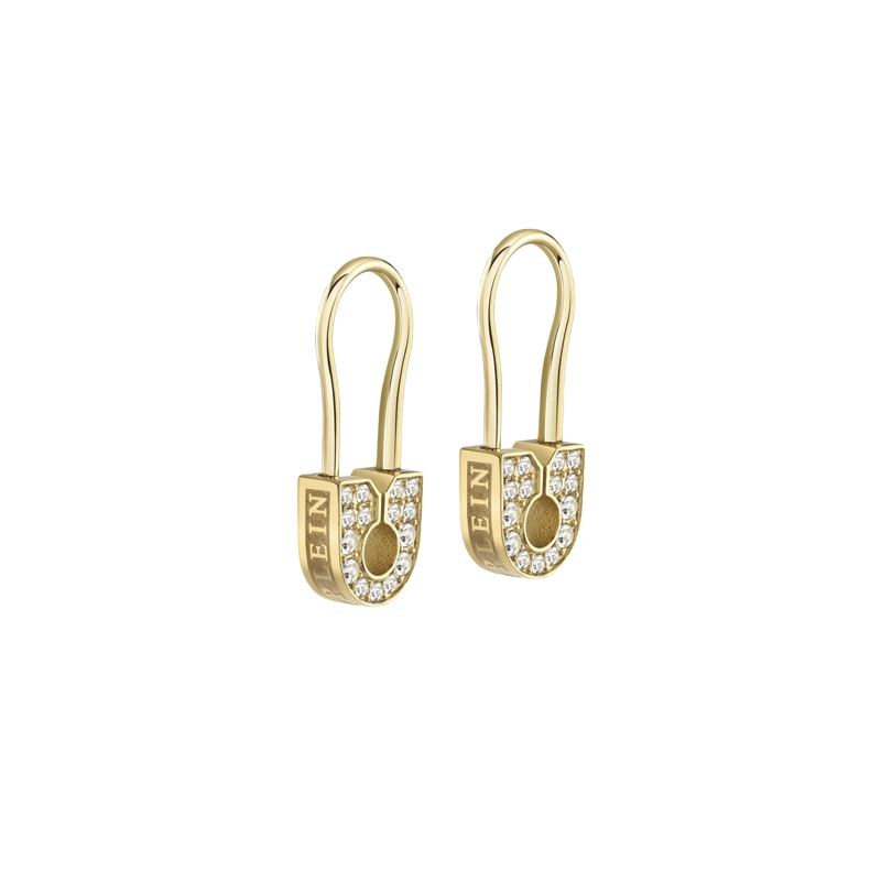 Philipp Plein Ohrhänger Ohrringe Plein Safety Pin gold(Image 2)