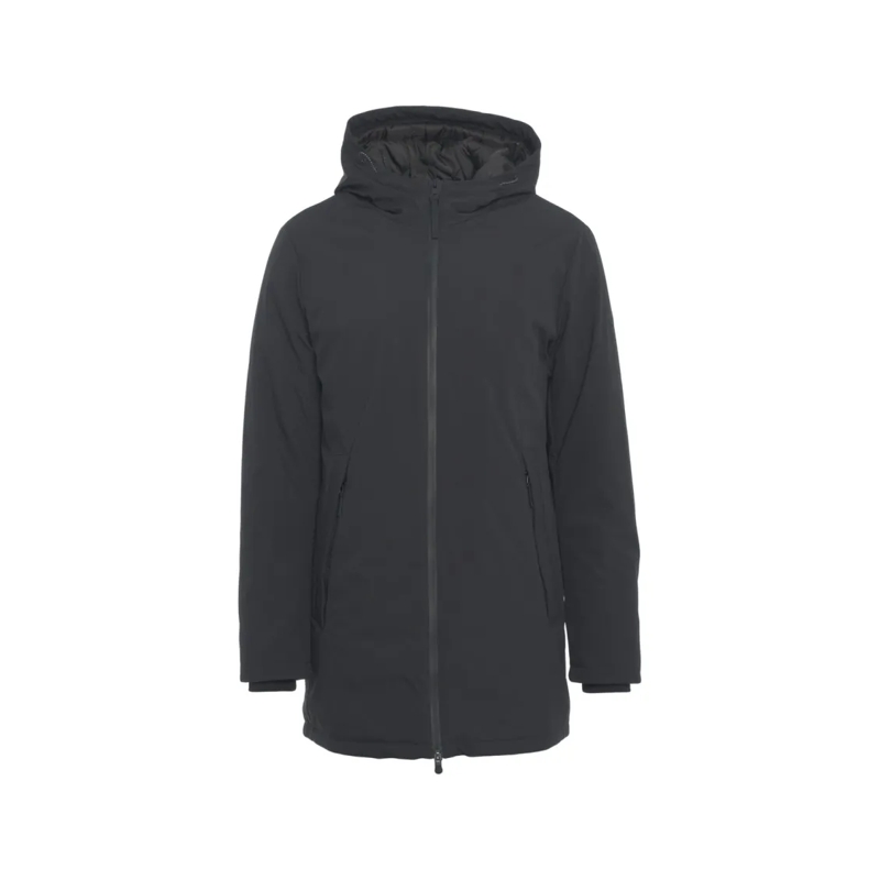 People Of Shibuya Parka Insulated Hooded Casual Jacket With Double-Slider  Black