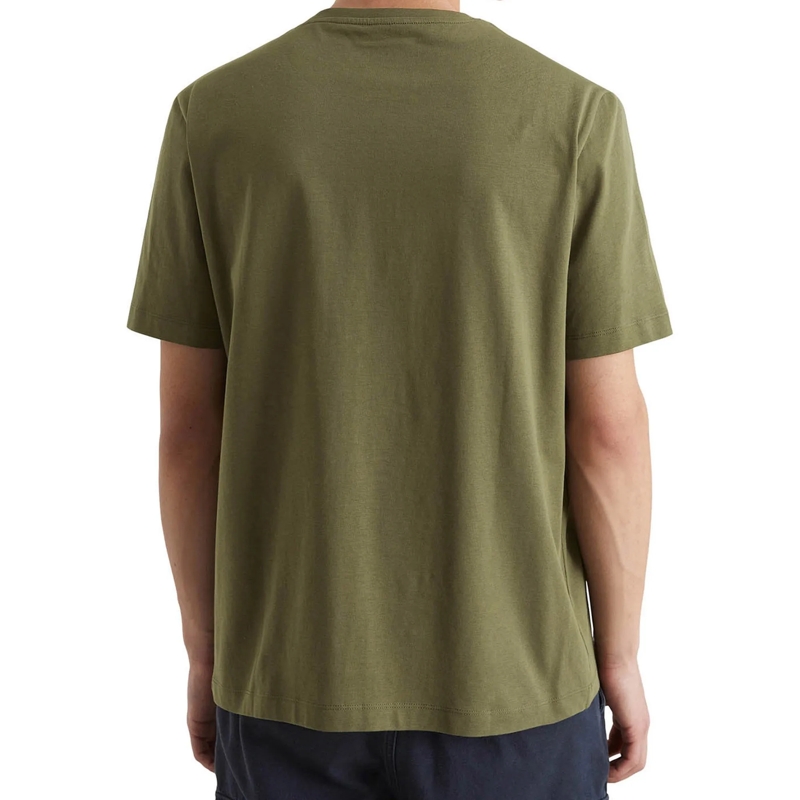 Marc O´Polo Hemd T-Shirt, SSL, Logo Print, Reg F 1er Pack olivgrün(Image 3)