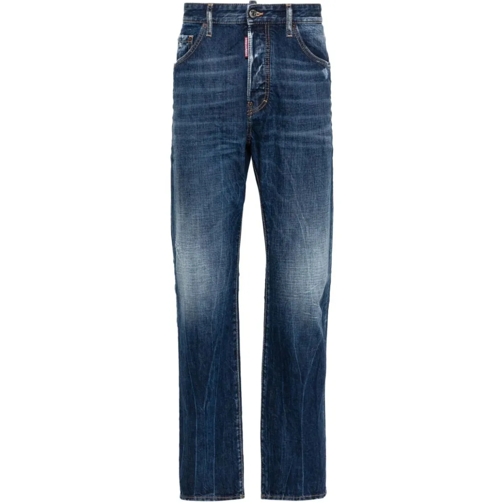 Dsquared2 642 Mid-Rise Straight-Leg Jeans Blue Jeans