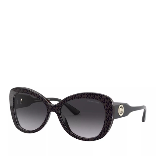 Michael Kors Women Sunglasses Modern Glamour 0MK2120 Dark Brown Mk Jacqaurd Logo Sonnenbrille