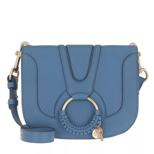 See By Chloé Hana Medium Crossbody Bag Leather Moonlight Blue Crossbody Bag