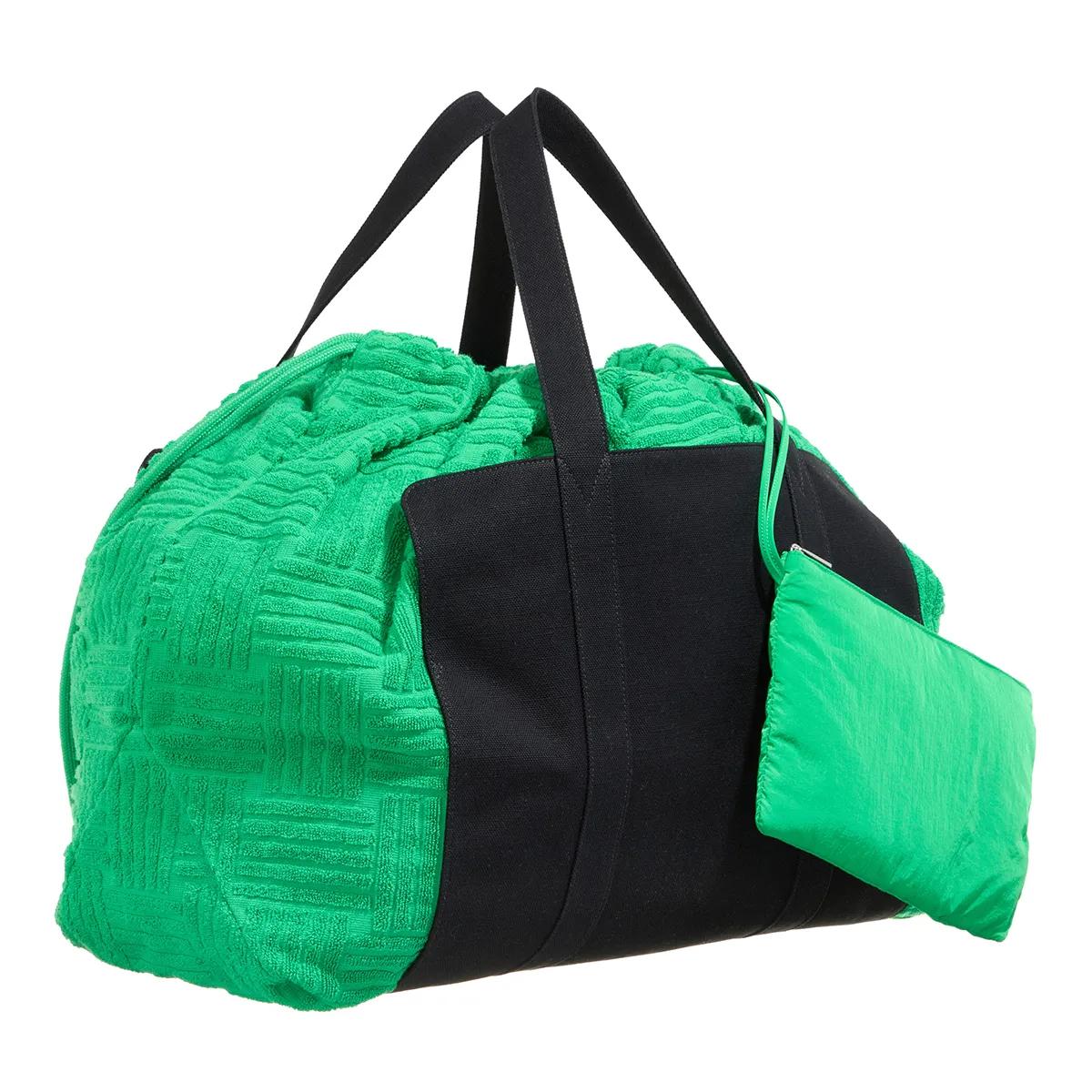 Bottega Veneta Shoppers Canvas Spugna in groen