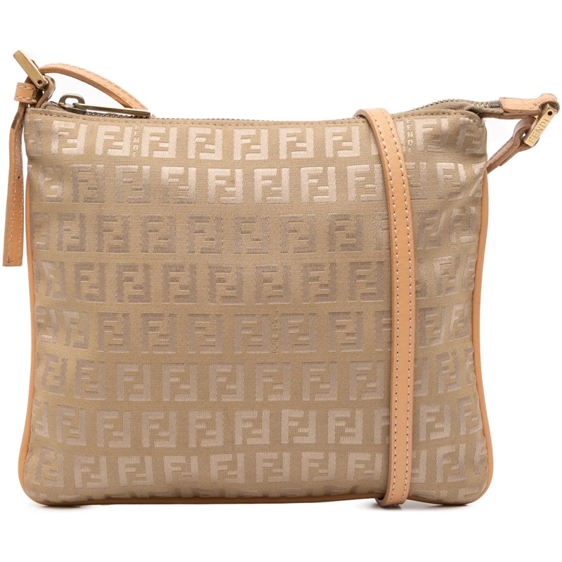 Fendi Sac à bandoulière Zucchino Canvas Crossbody braun